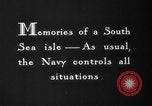 Image Navy Personnel Hawaii USA, 1932, de la seconde 9 séquences d'archives historiques vidéo 65675069203