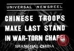 Immagine di Le truppe cinesi a Shanghai nella Seconda Guerra Sino-Japanese Shanghai in Cina, 1937, secondo 7 filmato di repertorio 65675069213