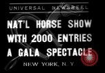 Standbild National Horse Show New York United States USA, 1937, aus Sekunde 1 historischem Filmmaterial Videoclip 65675069214