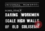 Image of Roman Coliseum Rome Italy, 1938, second 3 stock footage video 65675069222