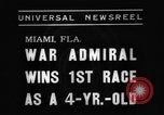 Image of War Admiral Miami Florida USA, 1938, second 7 stock footage video 65675069223