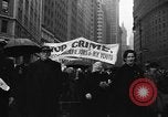 Image of demonstrators seek unemployment relief New York City USA, 1938, second 14 stock footage video 65675069225
