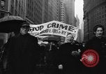 Image of demonstrators seek unemployment relief New York City USA, 1938, second 15 stock footage video 65675069225