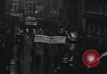 Image of demonstrators seek unemployment relief New York City USA, 1938, second 25 stock footage video 65675069225