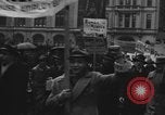 Image of demonstrators seek unemployment relief New York City USA, 1938, second 26 stock footage video 65675069225