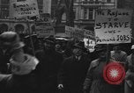 Image of demonstrators seek unemployment relief New York City USA, 1938, second 27 stock footage video 65675069225