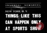 Image of Outdoorsman sports show New York United States USA, 1938, second 1 stock footage video 65675069226
