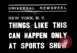 Image of Outdoorsman sports show New York United States USA, 1938, second 4 stock footage video 65675069226
