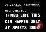 Image of Outdoorsman sports show New York United States USA, 1938, second 5 stock footage video 65675069226