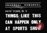Image of Outdoorsman sports show New York United States USA, 1938, second 6 stock footage video 65675069226
