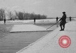 Image of ice harvest Montreal Quebec Canada, 1938, second 30 stock footage video 65675069229