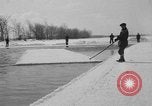 Image of ice harvest Montreal Quebec Canada, 1938, second 31 stock footage video 65675069229