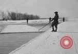 Image of ice harvest Montreal Quebec Canada, 1938, second 32 stock footage video 65675069229