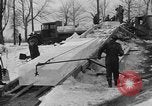 Image of ice harvest Montreal Quebec Canada, 1938, second 38 stock footage video 65675069229