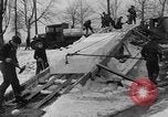 Image of ice harvest Montreal Quebec Canada, 1938, second 40 stock footage video 65675069229