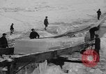Image of ice harvest Montreal Quebec Canada, 1938, second 42 stock footage video 65675069229