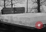 Image of ice harvest Montreal Quebec Canada, 1938, second 45 stock footage video 65675069229