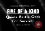 Standbild quintuplets geboren South Dakota United States USA, 1963, aus Sekunde 3 historischem Filmmaterial Videoclip 65675069241
