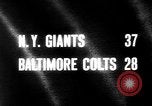 Standbild American-Football-Spiel Baltimore Maryland USA, 1963, aus Sekunde 1 historischem Filmmaterial Videoclip 65675069243
