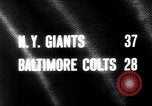 Standbild American-Football-Spiel Baltimore Maryland USA, 1963, aus Sekunde 3 historischem Filmmaterial Videoclip 65675069243