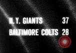 Standbild American-Football-Spiel Baltimore Maryland USA, 1963, aus Sekunde 4 historischem Filmmaterial Videoclip 65675069243