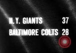 Standbild American-Football-Spiel Baltimore Maryland USA, 1963, aus Sekunde 5 historischem Filmmaterial Videoclip 65675069243
