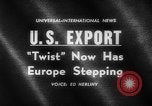 Image of Dance called The Twist Europe, 1961, second 3 stock footage video 65675069258