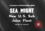 Image of USS Thomas A Edison launched United States USA, 1961, second 1 stock footage video 65675069261
