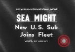 Image of USS Thomas A Edison launched United States USA, 1961, second 4 stock footage video 65675069261