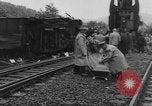 Image of collision of two trains Germany, 1961, second 36 stock footage video 65675069264