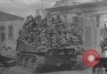 Image of U.S. forces pass through wrecked town near end of World War II Gemunden Germany, 1945, second 11 stock footage video 65675069289