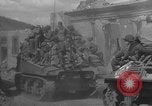 Image of U.S. forces pass through wrecked town near end of World War II Gemunden Germany, 1945, second 12 stock footage video 65675069289