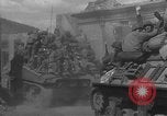Image of U.S. forces pass through wrecked town near end of World War II Gemunden Germany, 1945, second 13 stock footage video 65675069289
