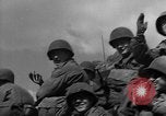 Image of U.S. forces pass through wrecked town near end of World War II Gemunden Germany, 1945, second 34 stock footage video 65675069289