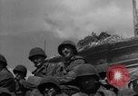 Image of U.S. forces pass through wrecked town near end of World War II Gemunden Germany, 1945, second 35 stock footage video 65675069289