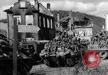 Image of U.S. forces pass through wrecked town near end of World War II Gemunden Germany, 1945, second 37 stock footage video 65675069289