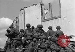 Image of U.S. forces pass through wrecked town near end of World War II Gemunden Germany, 1945, second 49 stock footage video 65675069289