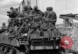 Image of U.S. forces pass through wrecked town near end of World War II Gemunden Germany, 1945, second 51 stock footage video 65675069289