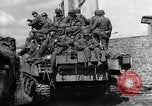 Image of U.S. forces pass through wrecked town near end of World War II Gemunden Germany, 1945, second 53 stock footage video 65675069289