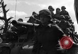 Image of U.S. forces pass through wrecked town near end of World War II Gemunden Germany, 1945, second 59 stock footage video 65675069289