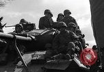 Image of U.S. forces pass through wrecked town near end of World War II Gemunden Germany, 1945, second 62 stock footage video 65675069289