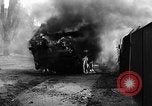 Image of Brockway B666 Treadway Bridge Transporter burning Heilbronn Germany, 1945, second 4 stock footage video 65675069291