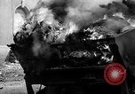 Image of Brockway B666 Treadway Bridge Transporter burning Heilbronn Germany, 1945, second 15 stock footage video 65675069291