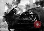 Image of Brockway B666 Treadway Bridge Transporter burning Heilbronn Germany, 1945, second 16 stock footage video 65675069291