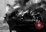 Image of Brockway B666 Treadway Bridge Transporter burning Heilbronn Germany, 1945, second 17 stock footage video 65675069291