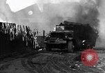 Image of Brockway B666 Treadway Bridge Transporter burning Heilbronn Germany, 1945, second 32 stock footage video 65675069291