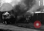 Image of Brockway B666 Treadway Bridge Transporter burning Heilbronn Germany, 1945, second 56 stock footage video 65675069291