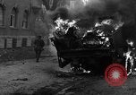 Image of Brockway B666 Treadway Bridge Transporter burning Heilbronn Germany, 1945, second 62 stock footage video 65675069291
