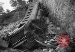 Image of train derailed Catalonia Spain, 1949, second 4 stock footage video 65675069311