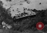 Image of train derailed Catalonia Spain, 1949, second 8 stock footage video 65675069311